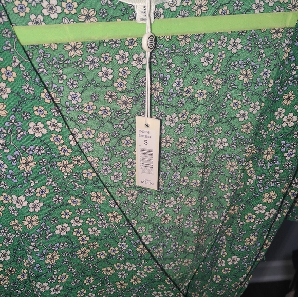 NWT $128 Max Studio Ruffle Wrap Floral Dress - Picture 7 of 12